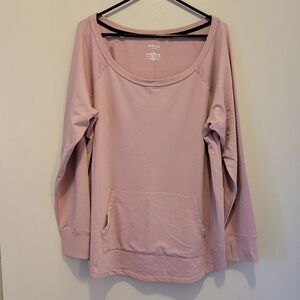 Torrid Blush Pink Sweatshirt with Front Pocket